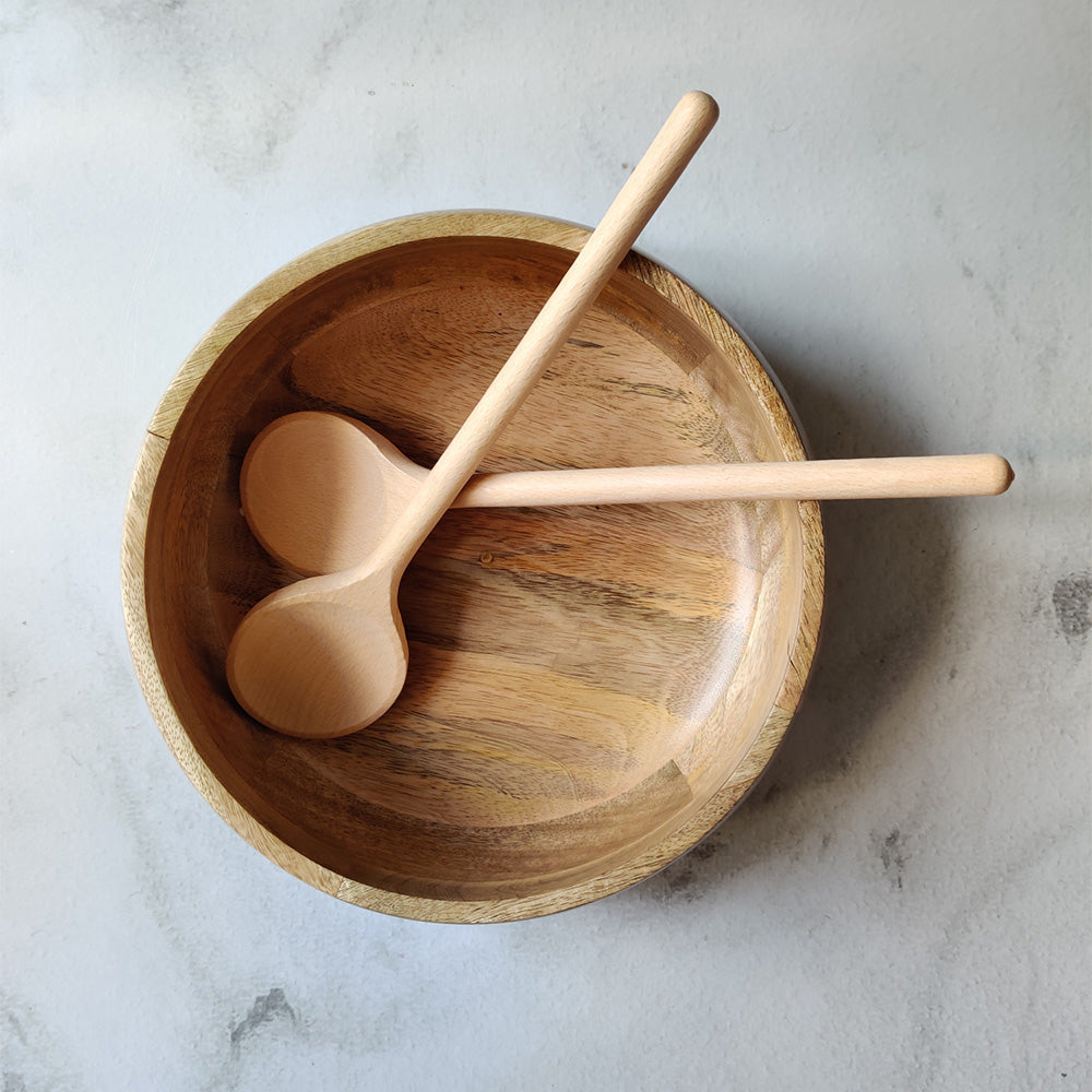 Large Salad Bowl With Spatula