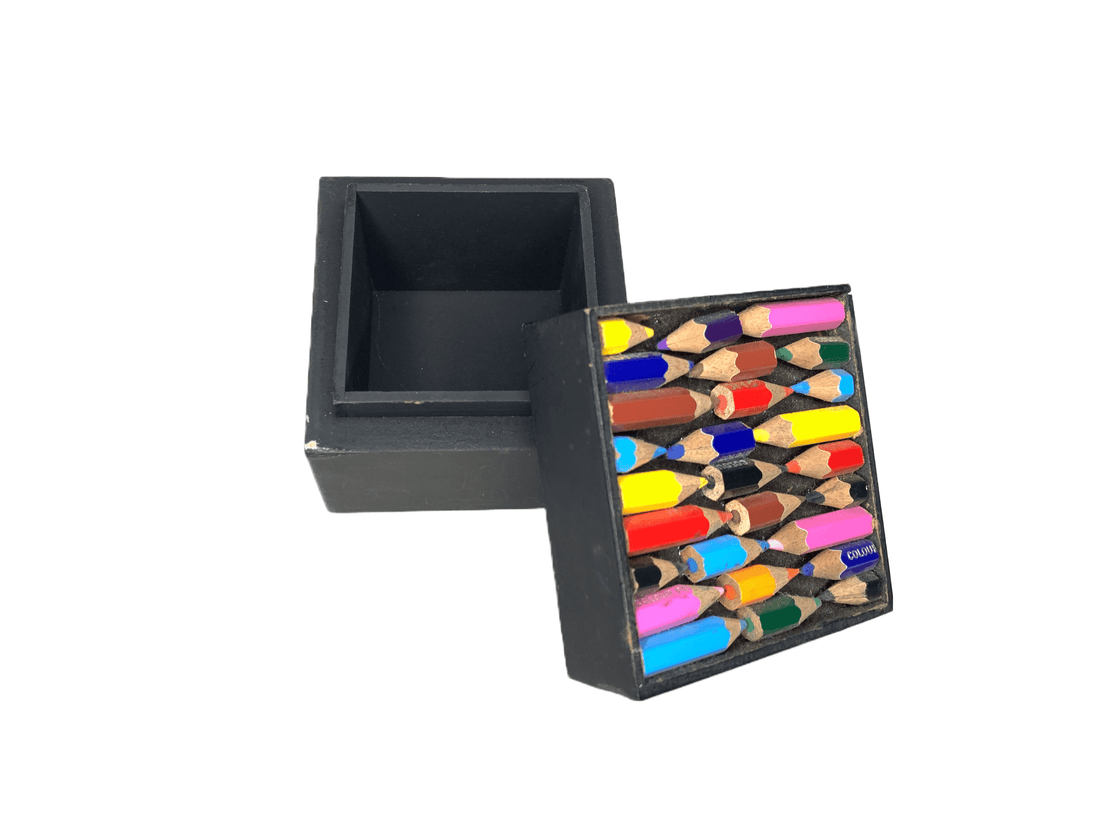 Handmade Color Pencil Small Square Box