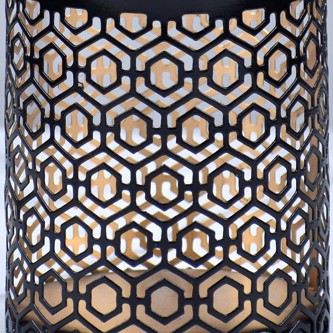 Black And Gold Tea Light Votive Holder