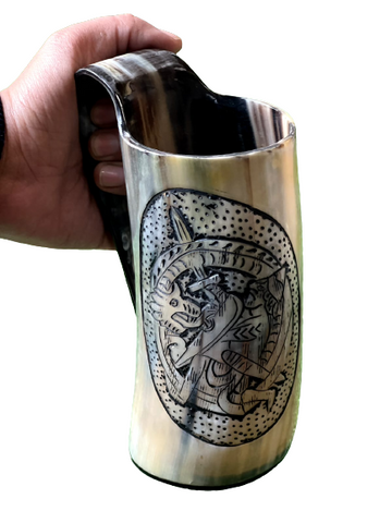 Dragon Warrior Horn Mug