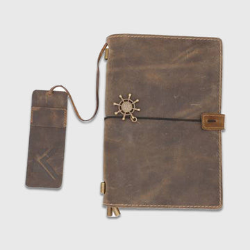 Handmade Leather Journal With Elastic Closure