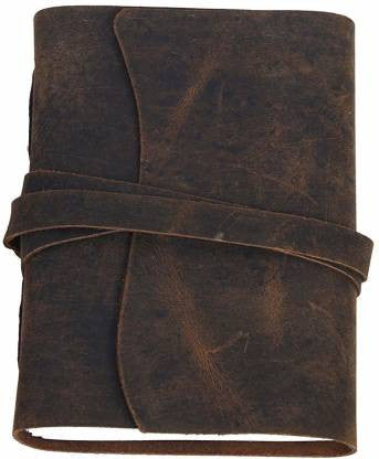 Handmade Leather Journal With Flap Closure