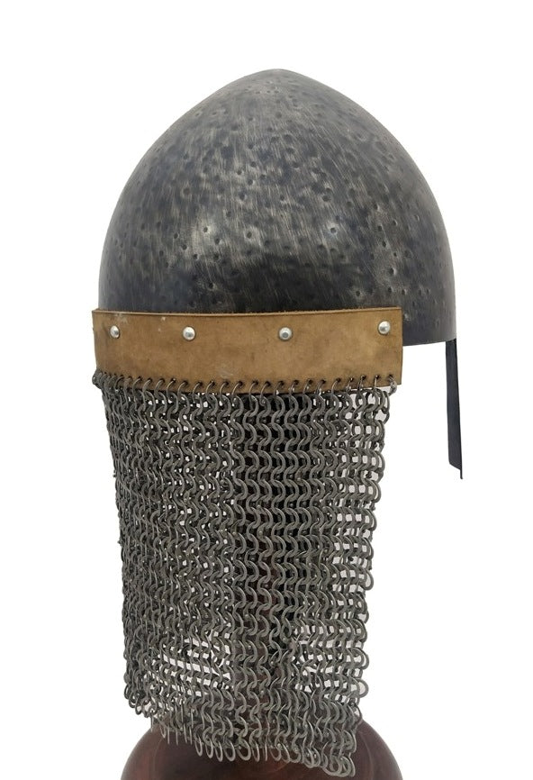 Viking Nasal Helmet Doted Black