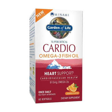 Garden of Life - Minami - Cardio-3, Orange Flavor, 60 Count Softgels