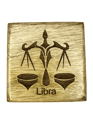 Libra - Laser Etched Square Box