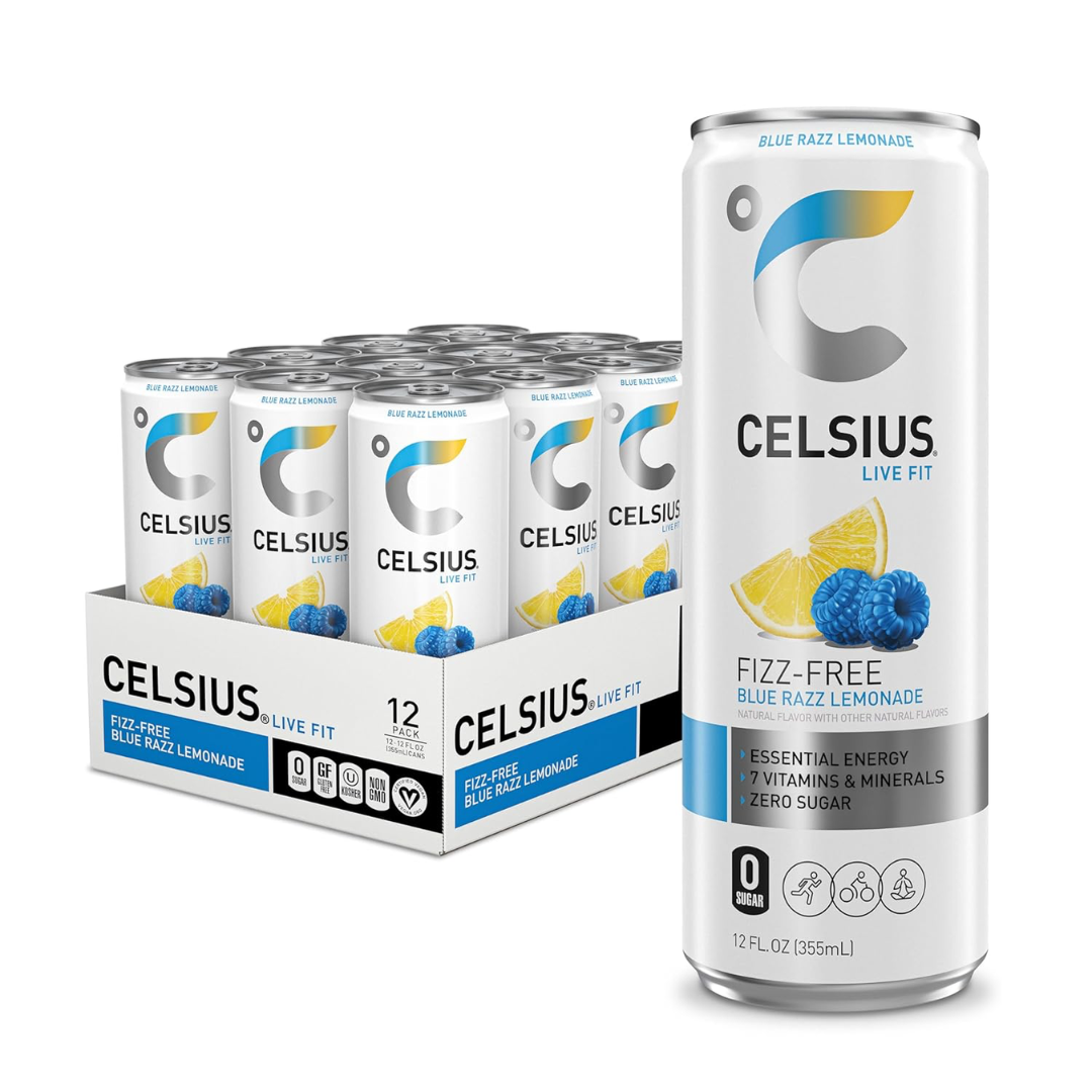 CELSIUS Fizz Free, Functional Essential Energy Drink 12 Fl Oz (Pack of 12)