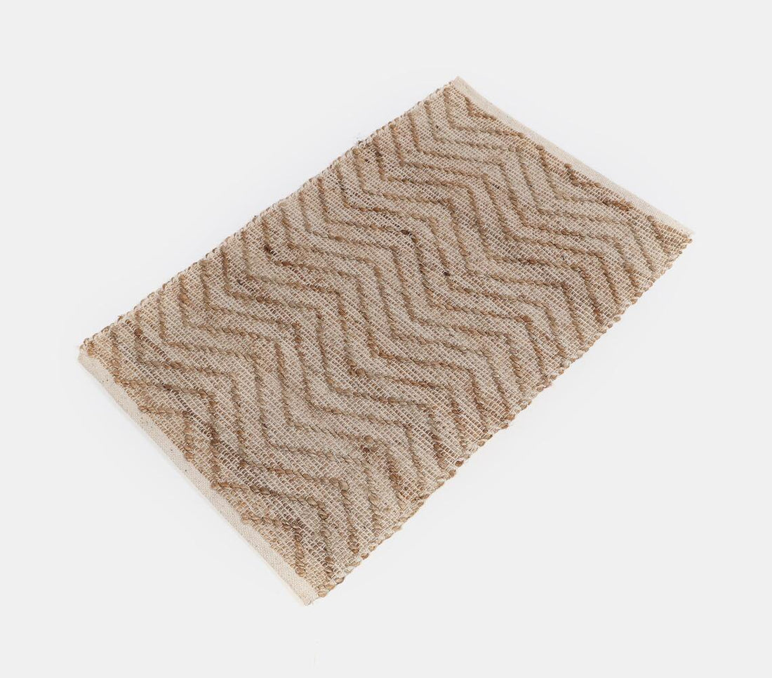 Handwoven Jute And Cotton Yarn Rug