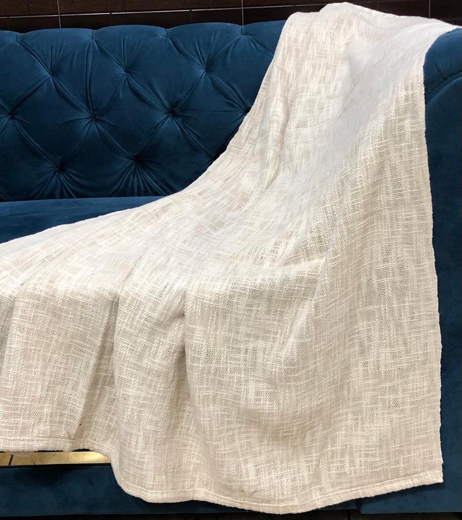 Natural Slub Cotton Throw