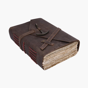 Anchor Strap Closure Leather Journal