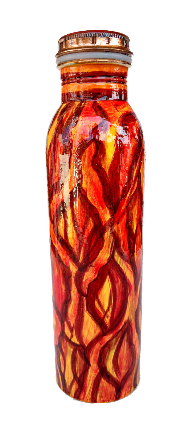 Copper Root Theme Hand Painted Bottle 950 Ml