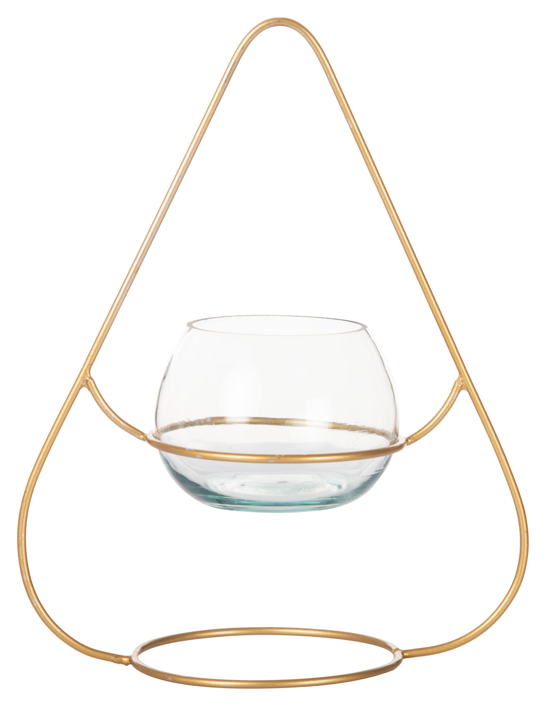 Tea Light Triangle With Glass