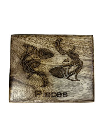 Pisces - Laser Etched Square Box