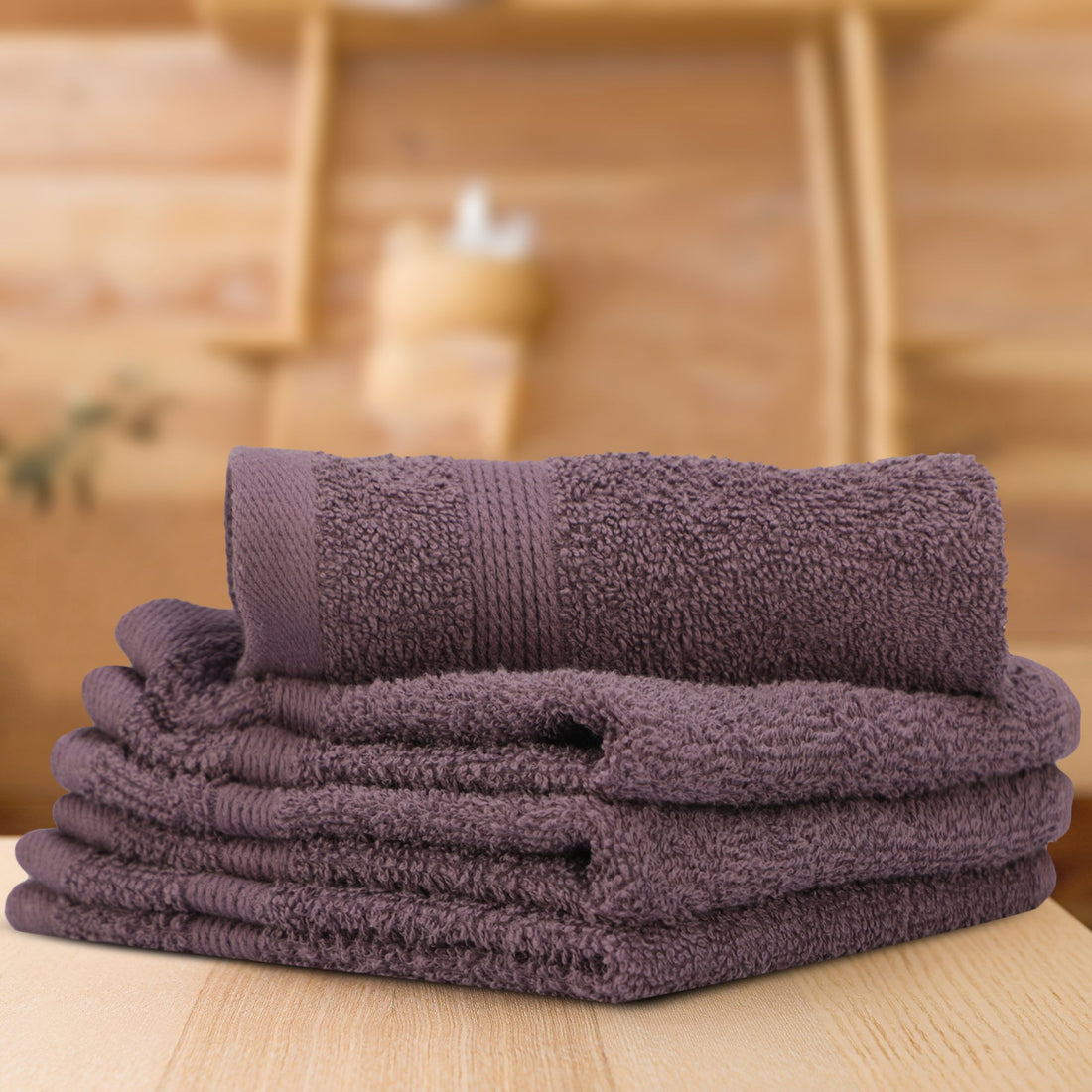 Cotton Face Towel (Purple)