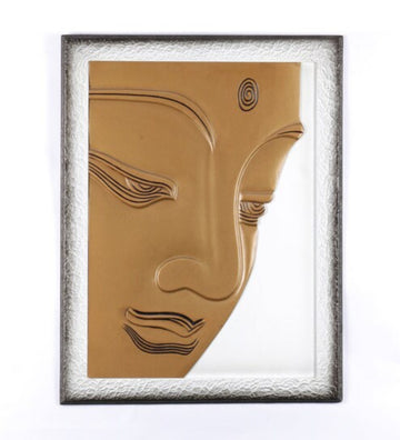 Lord Buddha Face Painting White