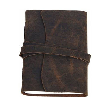Handmade Leather Journal With Flap Closure