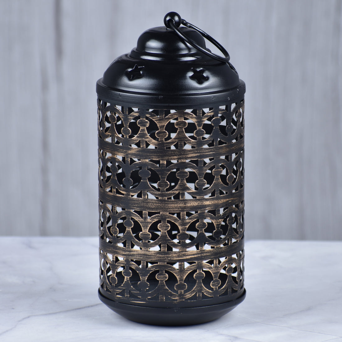 Matte Black Hanging Lantern