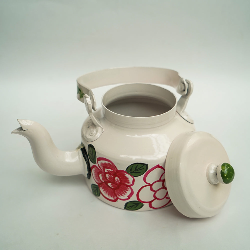 Handpainted Pink Decorative Kettle