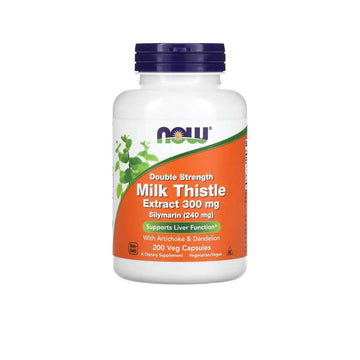 NOW Foods, Milk Thistle Extract, Double Strength, 300 mg, 200 Veg Capsules