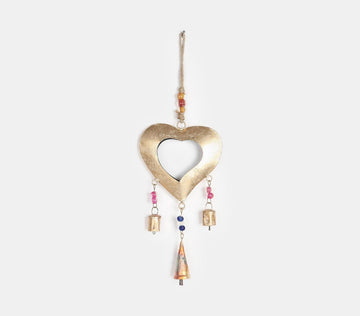Heart Hanging With Multicolor Beads