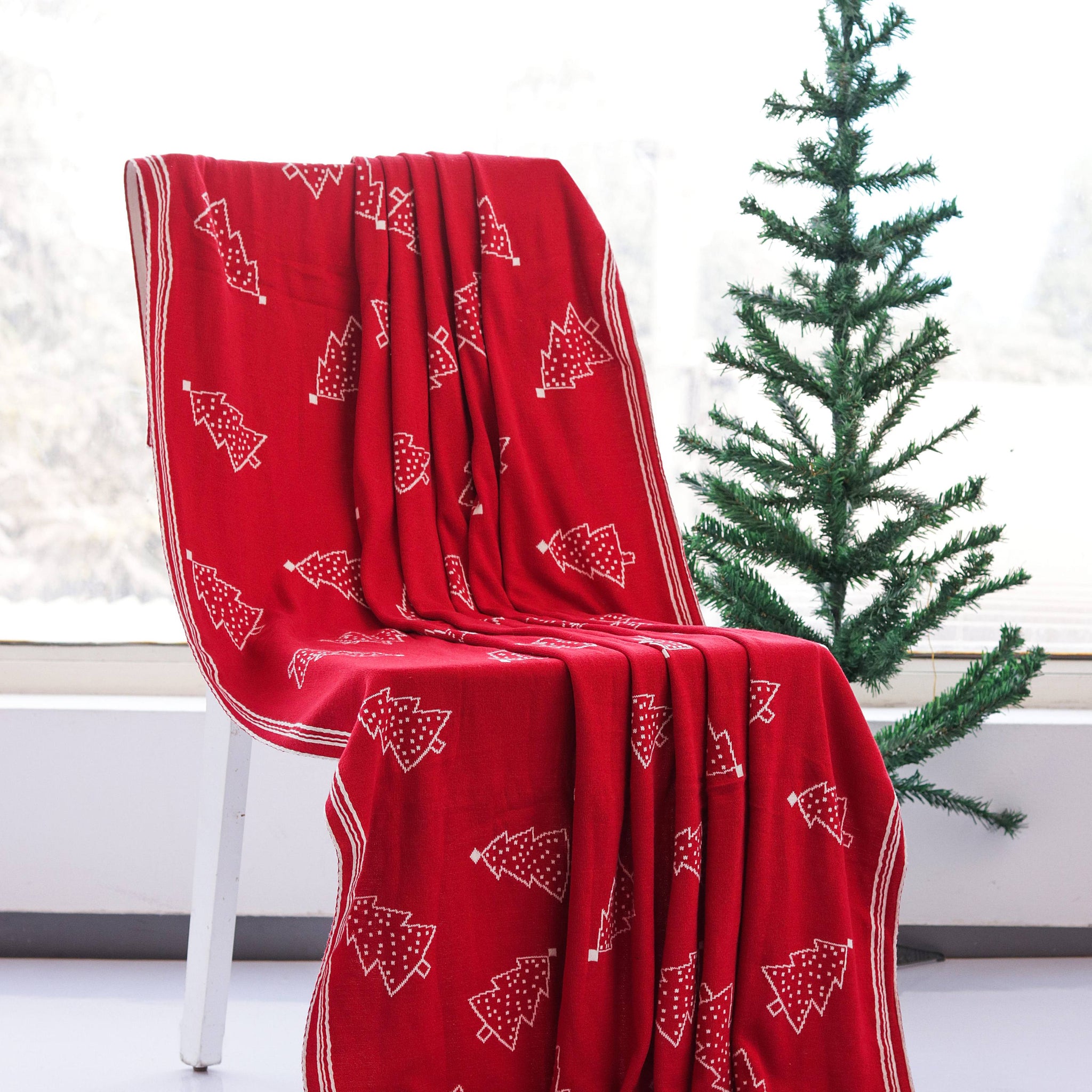 X-mas Tree Christmas AC Throw Blanket