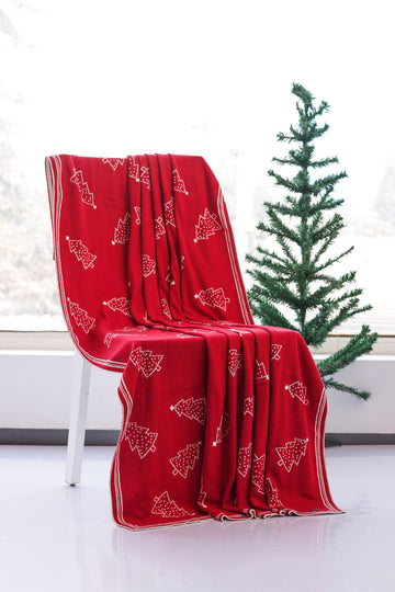 X-mas Tree Christmas AC Throw Blanket