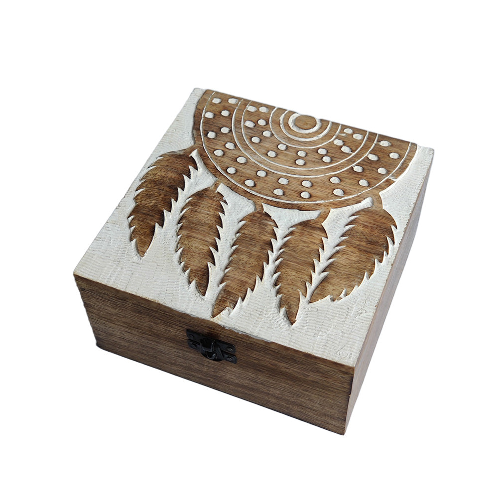 Dream Catcher Wooden Box- Small