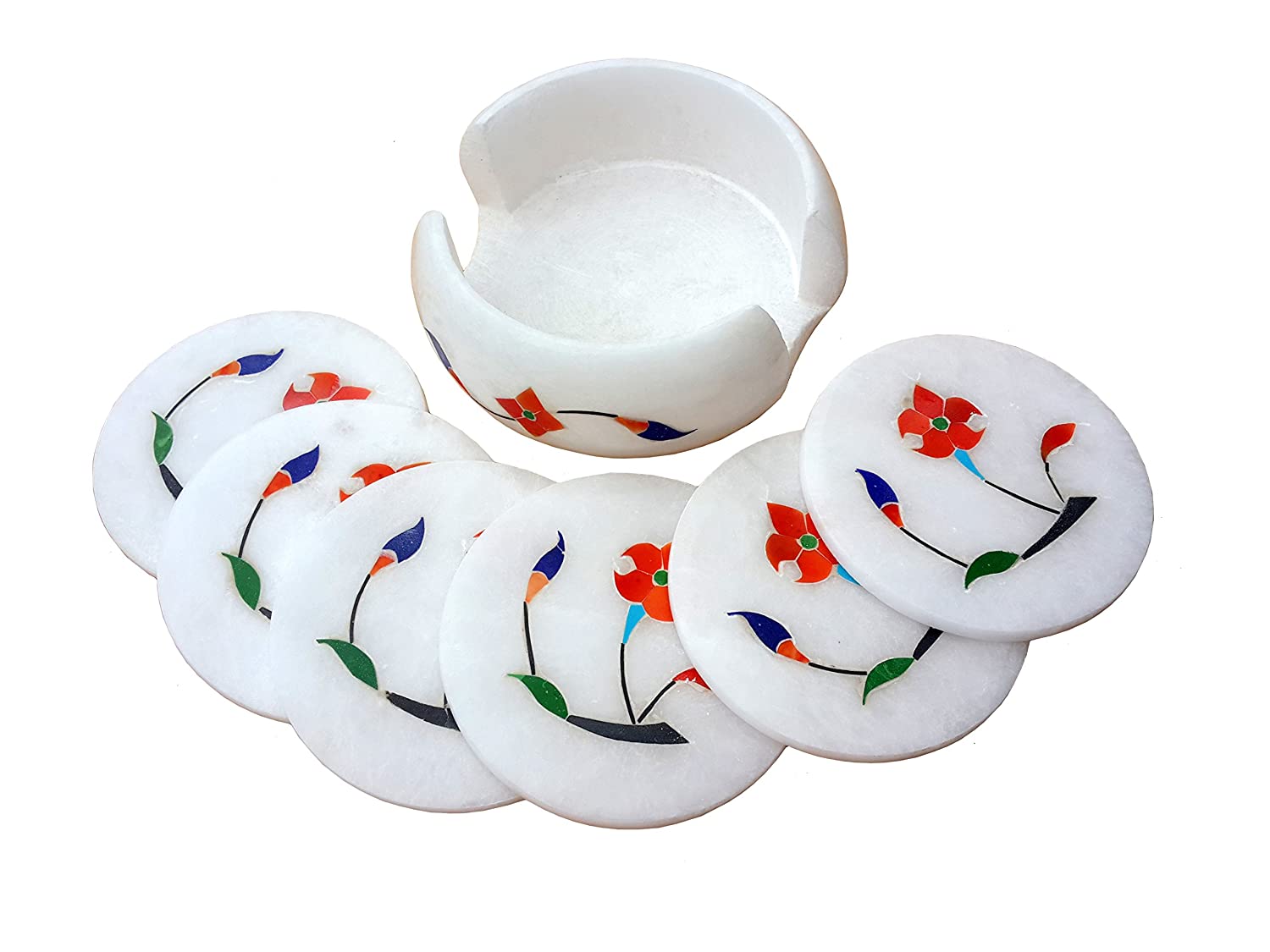 Marble Coaster Set (Set Of 4)