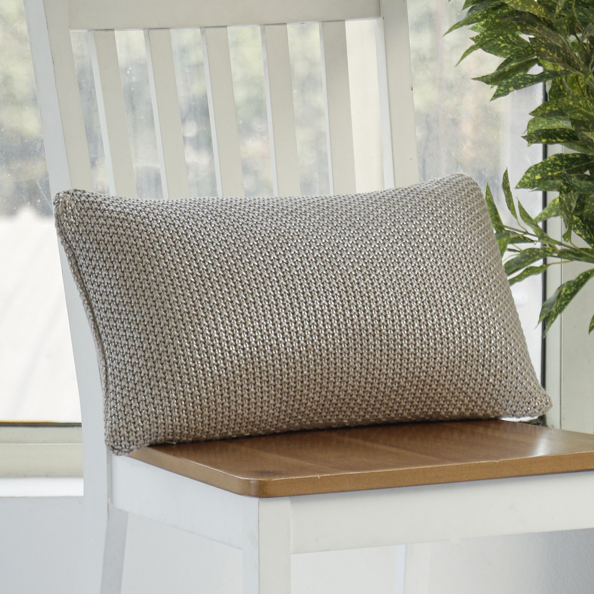 Moss Knit Cushion Cover