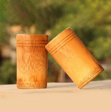 Bamboo Drinking Glass - Set Of 2