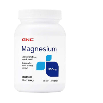 GNC Magnesium 500mg, 120 Capsules
