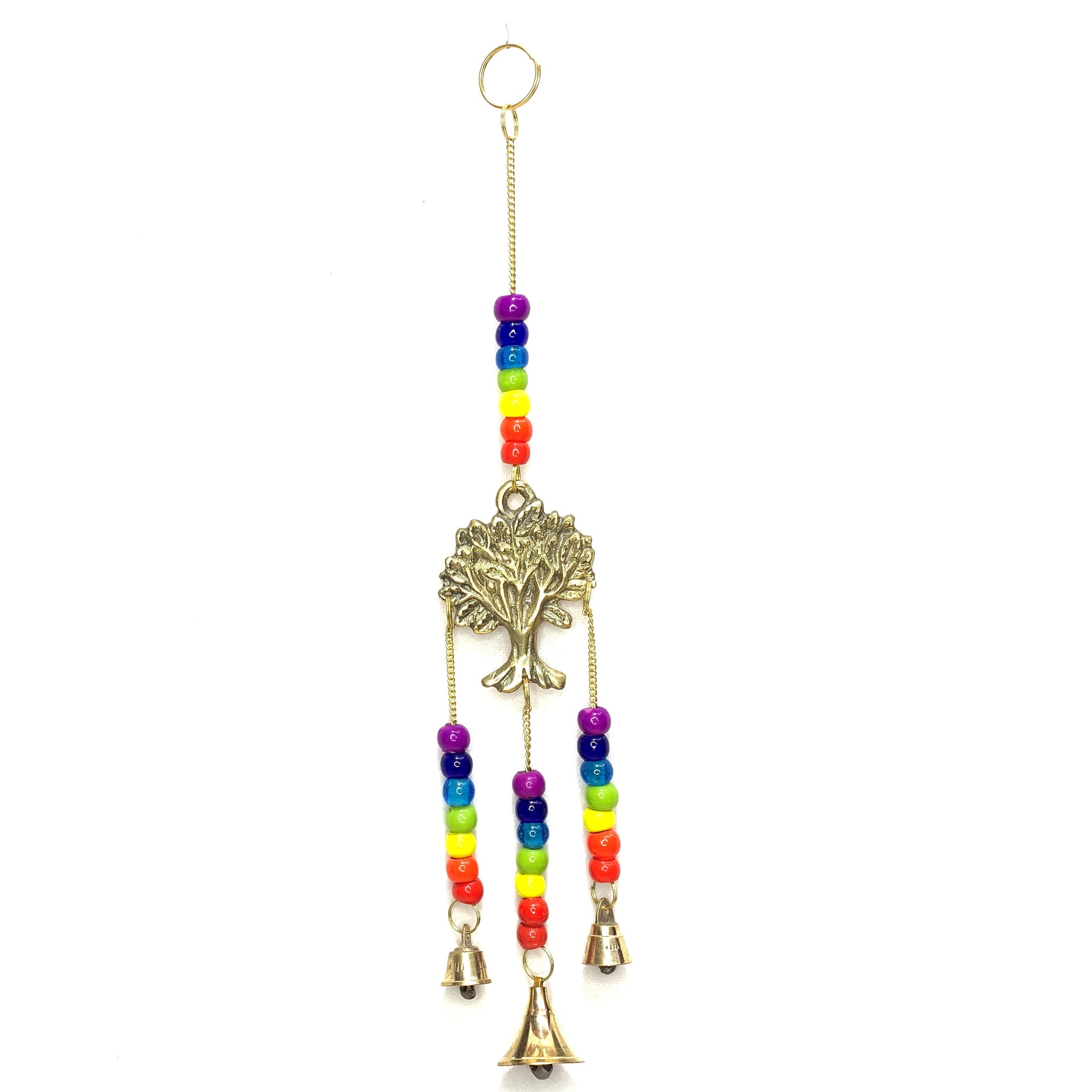 Tree Of Life Bell Chime With 7 Chakra Beads