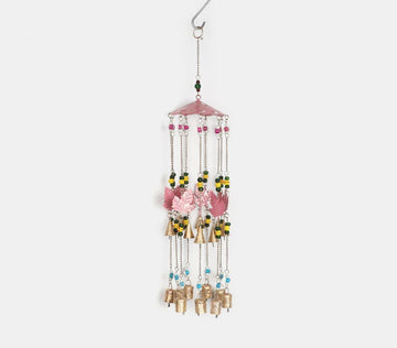 Wrought Iron Maple Leaf Wind Chime