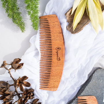 Neem Wood Moon Shaped Comb