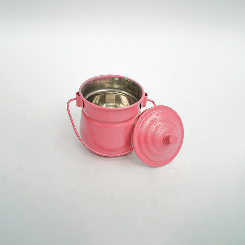 Handpainted Small Pink Kettle