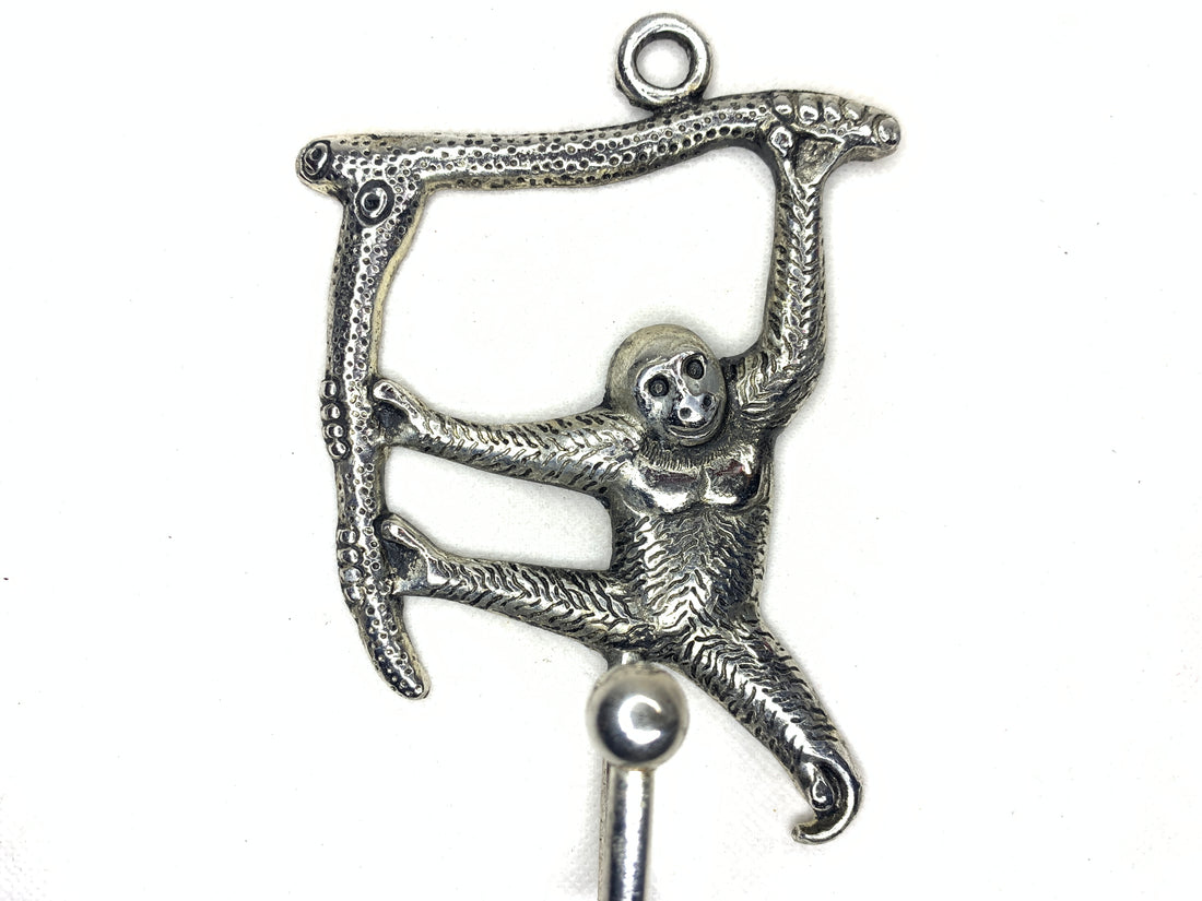 Handmade Recycled Aluminium Hook- Orangutan