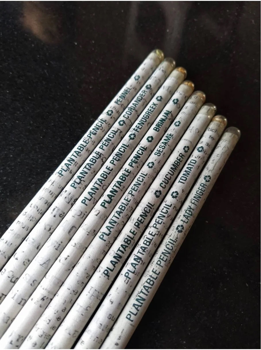 Paper Pencil With Plantable Seed (pack Of 10)