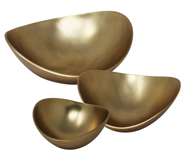 Aluminium Cast Bowls (set Of 3)