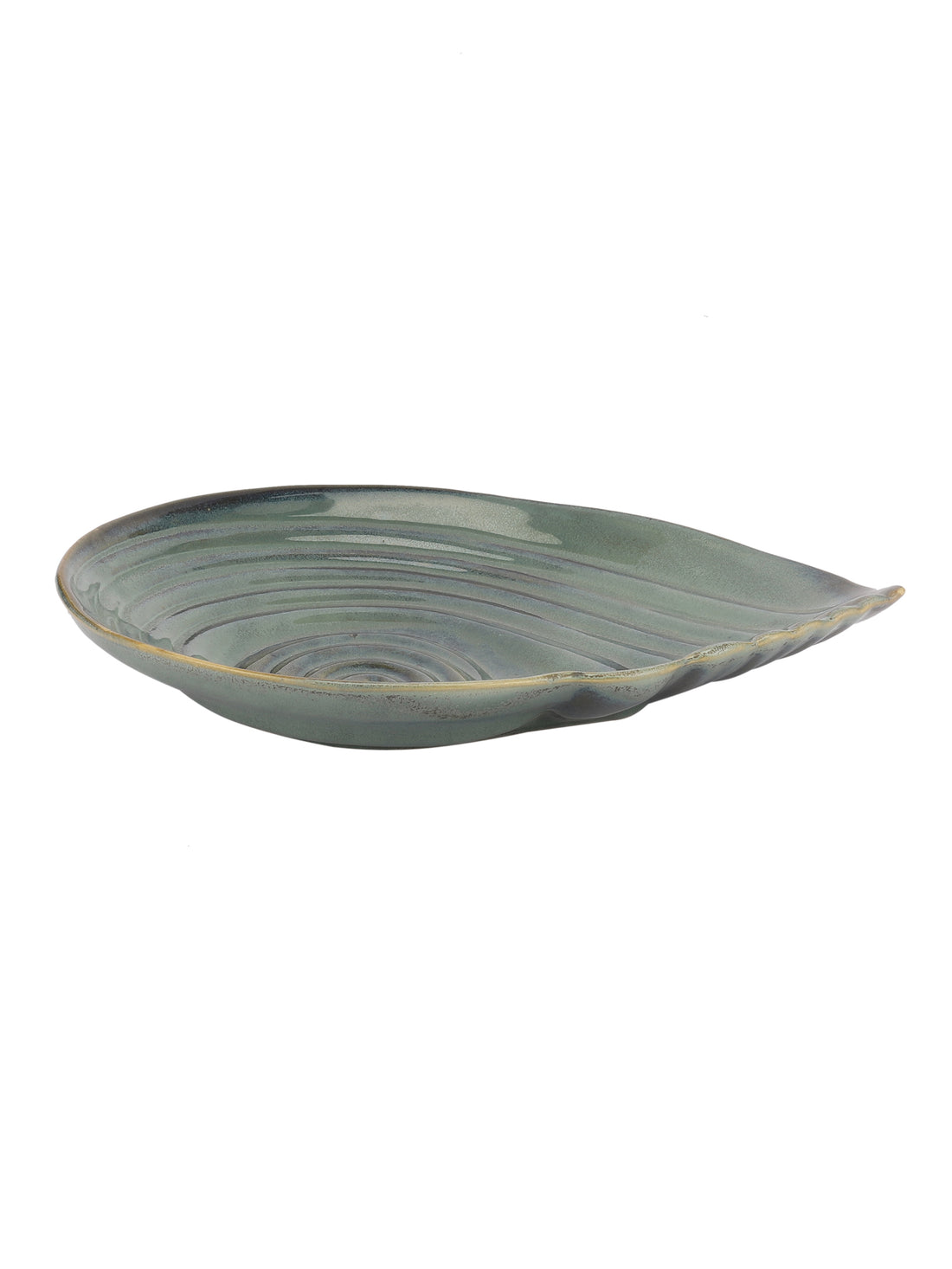 Ceramic Exotic Glazed Shell Platter