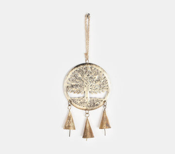 Wrought Iron Tree Of Life Hanging With Bells