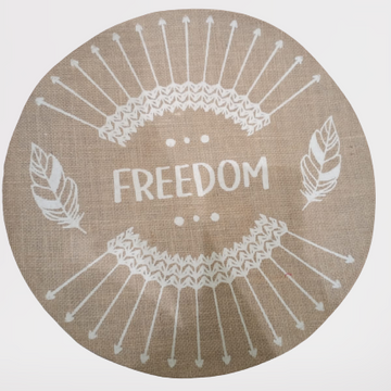 Jute Fabric Table Mate (freedom)