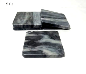 Grey Marble Square Coasters