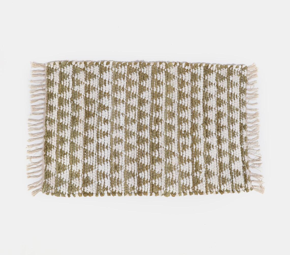 Cotton Chindi Olive Rug