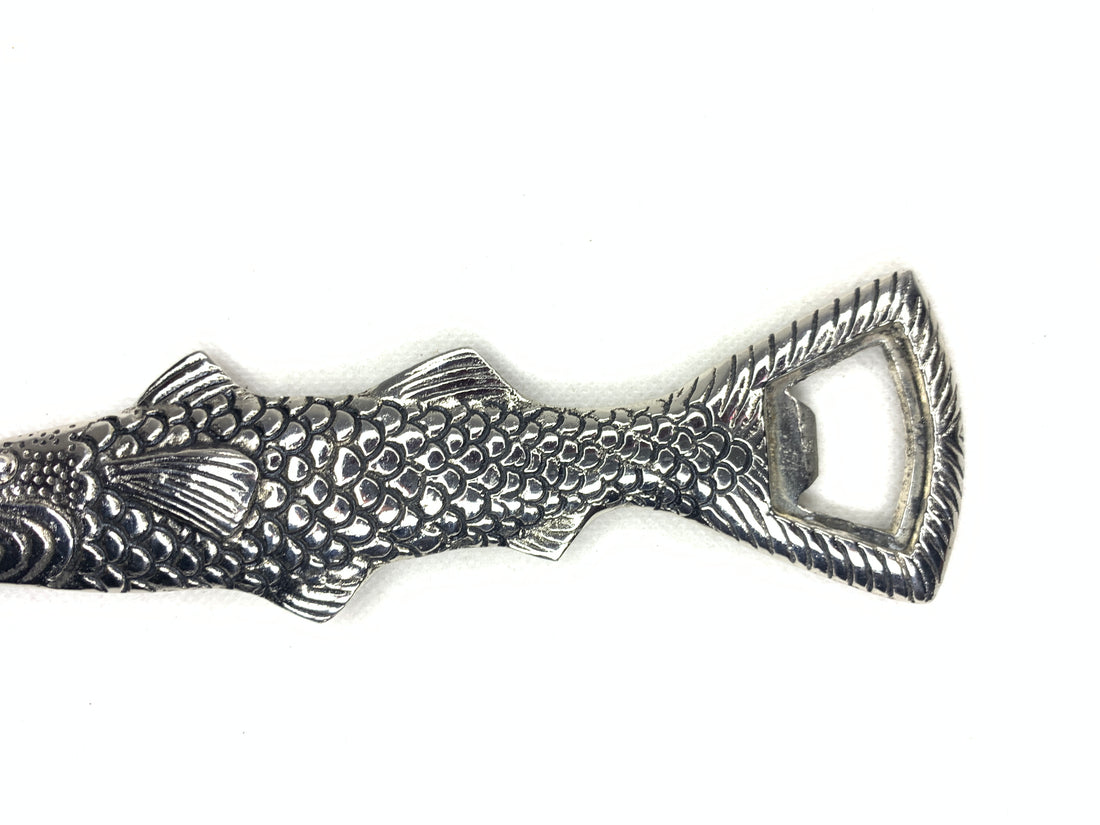 Handmade Recycled Aluminum Fish Bottle Opener