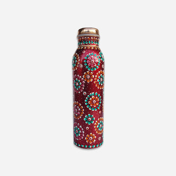 Copper Red Hand Painted Bottle 950 Ml