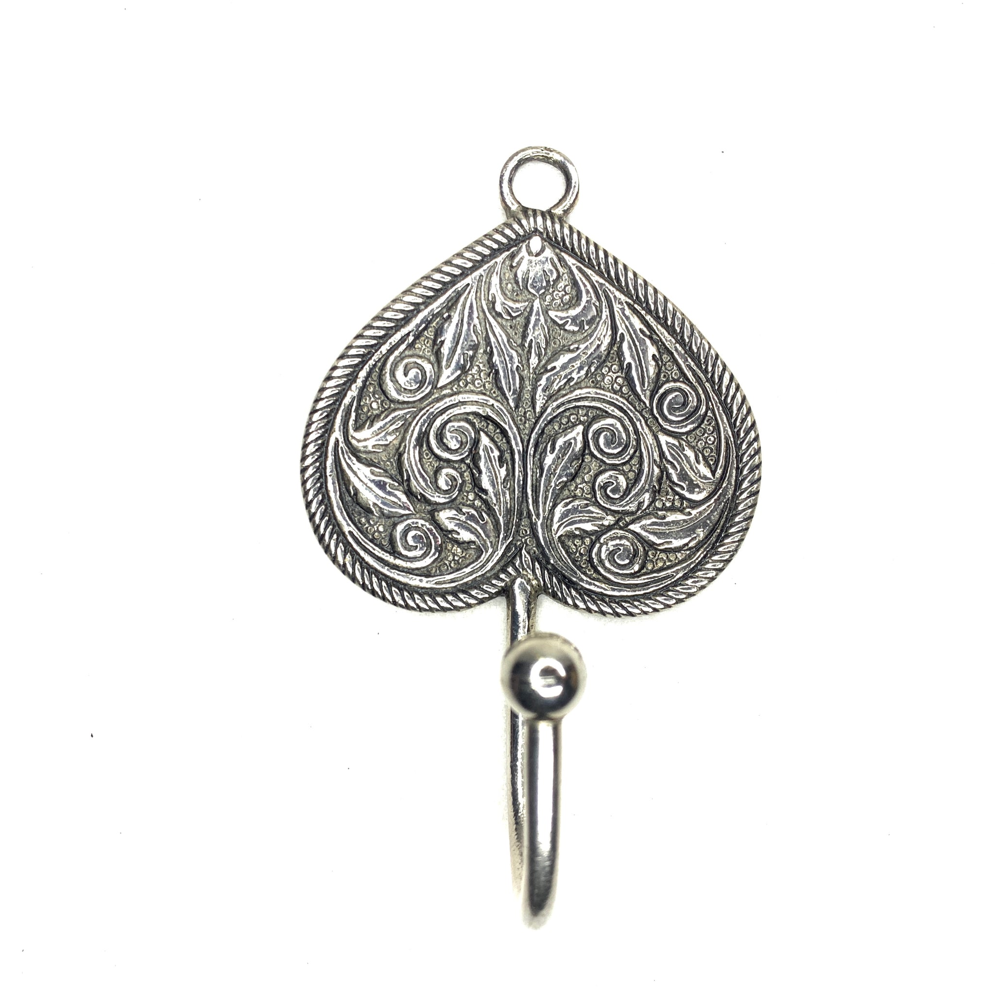 Handmade Recycled Aluminium Hook- Paan Leaf