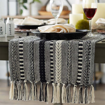 Table Runner - Black And White