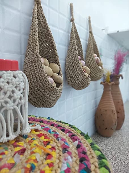 Jute Wall Hanging Basket