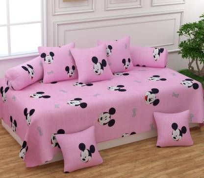 Mickey - Glace Cotton Single Bedsheet Set Of 8