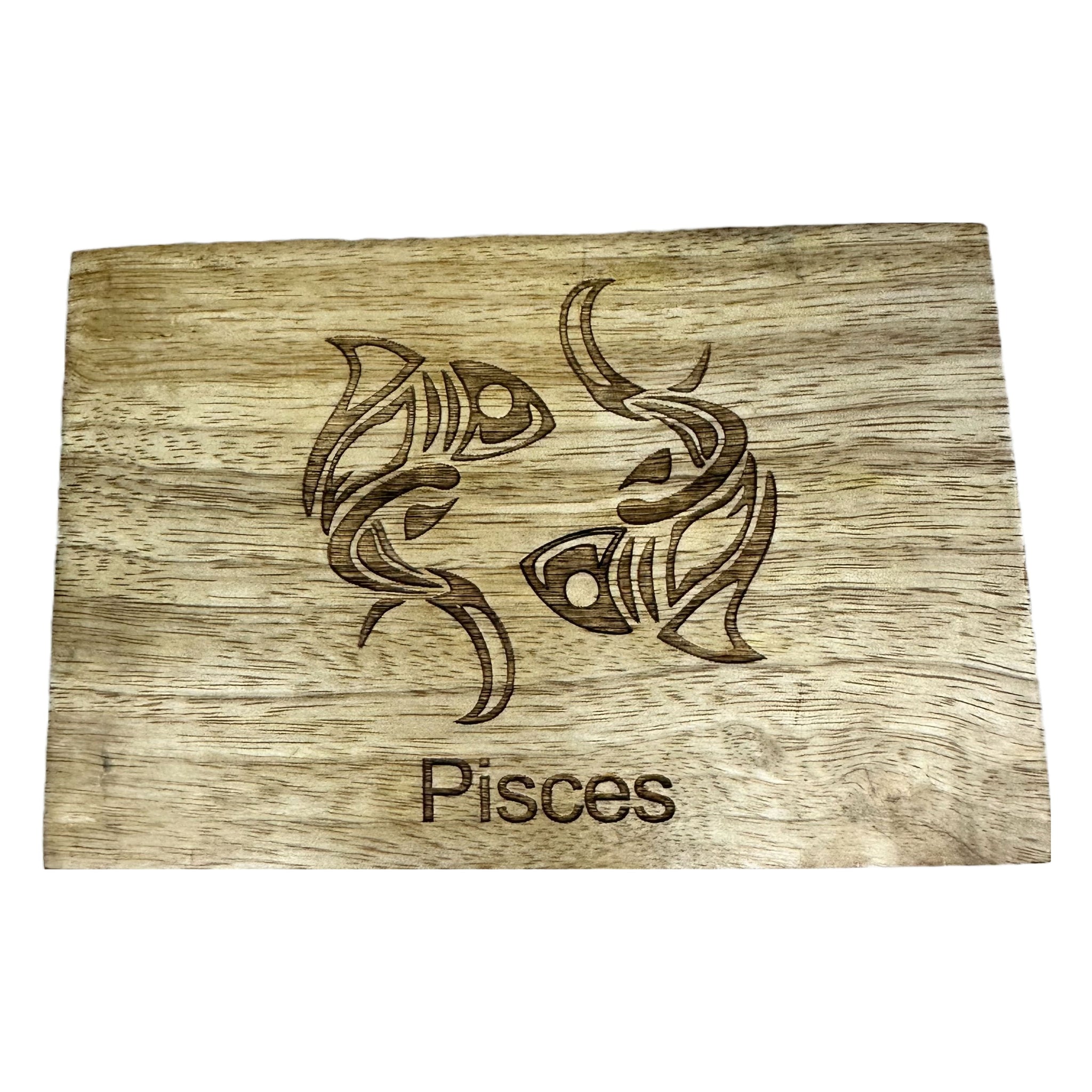 Pisces - Laser Etched Rectangular Box