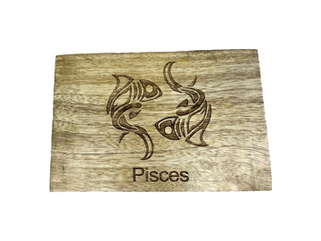 Pisces - Laser Etched Rectangular Box